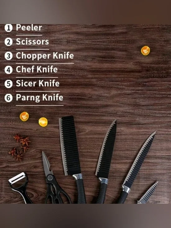 NEW IN BOX- Dvcretirh professional knife, kitchen utensils 6 piece set